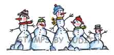 H-234-HK Snowman Border